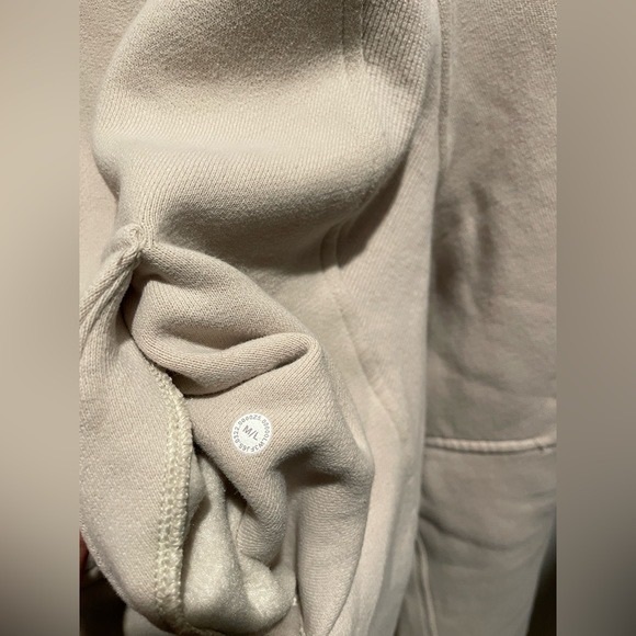 Scuba Oversized Funnel-Neck Half Zip in (Ivory) - Picture 3 of 5